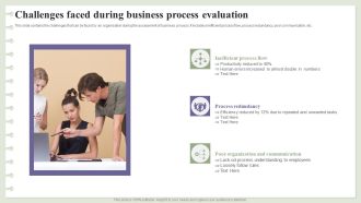Challenges Faced During Business Process Evaluation Ppt Summary Demonstration PDF