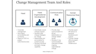 Change Management Team And Roles Template 2 Ppt PowerPoint Presentation Graphics