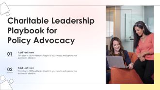 Advocacy Charitable Leadership Playbook For Policy Advocacy Designs PDF