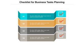 Checklist For Business Tasks Planning Ppt Powerpoint Presentation Slides Outfit