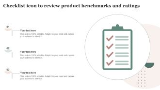 Checklist Icon To Review Product Benchmarks And Ratings Guidelines PDF