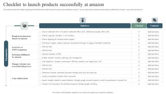 Checklist To Launch Products Successfully At Amazon Rules PDF