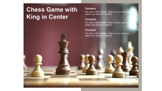 Chess Game With King In Center Ppt PowerPoint Presentation Infographic Template Examples