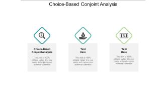 Choice Based Conjoint Analysis Ppt PowerPoint Presentation Summary Example Introduction Cpb