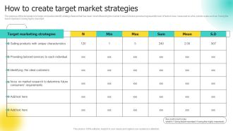 Choosing Target Audience And Target Audience Tactics How To Create Target Market Strategies Ideas PDF
