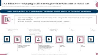 Cios Guide To Optimize Cios Initiative 4 Deploying Artificial Intelligence In IT Operations Structure PDF
