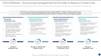 Cios Value Optimization Cios Initiative 8 Outsourcing Managed Service Providers To Reduce Portrait PDF