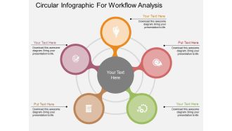 Circular Infographic For Workflow Analysis Powerpoint Templates