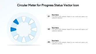 Circular Meter For Progress Status Vector Icon Ppt Inspiration Template PDF