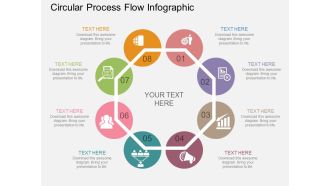 Circular Process Flow Infographic Powerpoint Template