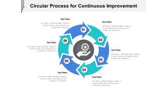 Circular Process For Continuous Improvement Ppt PowerPoint Presentation Gallery Graphics PDF