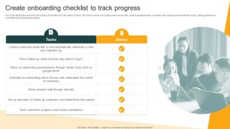 Client Onboarding Plan Create Onboarding Checklist To Track Progress Introduction PDF