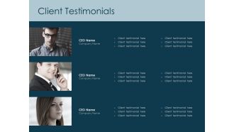 Client Testimonials Communication Ppt PowerPoint Presentation Gallery Guide