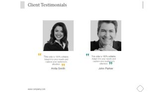 Client Testimonials Ppt PowerPoint Presentation Deck