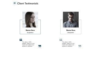 Client Testimonials Ppt Powerpoint Presentation File Elements