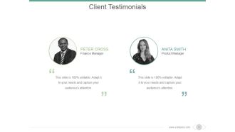 Client Testimonials Ppt PowerPoint Presentation Styles