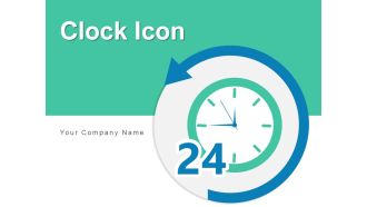 Clock Icon Business Analytics Ppt PowerPoint Presentation Complete Deck
