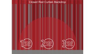 Closed Red Curtain Backdrop Ppt Powerpoint Presentation Outline Layout Ideas