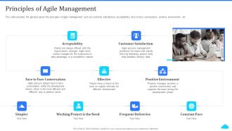 Cloud Based CRM Tools Principles Of Agile Management Ppt Inspiration Demonstration PDF