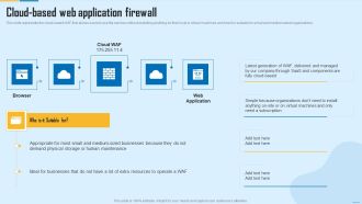 Cloud Based Web Application Firewall WAF Platform Slides PDF