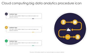 Cloud Computing Big Data Analytics Procedure Icon Brochure PDF
