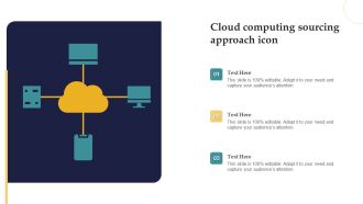 Cloud Computing Sourcing Approach Icon Ppt Background PDF