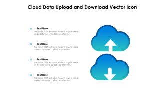 Cloud Data Upload And Download Vector Icon Ppt PowerPoint Presentation Visual Aids Files PDF