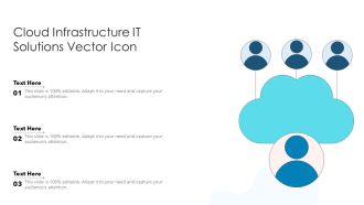 Cloud Infrastructure IT Solutions Vector Icon Ppt PowerPoint Presentation File Portfolio PDF