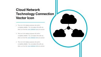 Cloud Network Technology Connection Vector Icon Ppt PowerPoint Presentation File Inspiration PDF