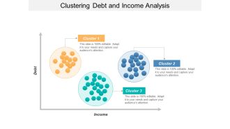 Clustering Debt And Income Analysis Ppt PowerPoint Presentation Outline Graphics Example