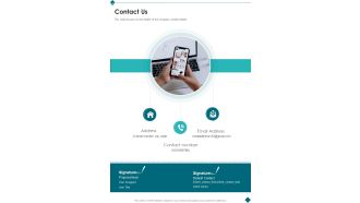 Co Sell Collaboration Proposal Contact Us One Pager Sample Example Document