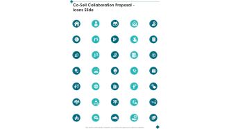 Co Sell Collaboration Proposal Icons Slide One Pager Sample Example Document