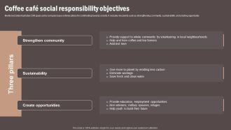 Coffee Cafe Social Responsibility Objectives Graphics PDF