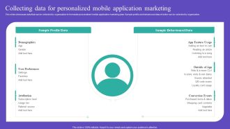 Collecting Data For Personalized Mobile Application Marketing Background PDF