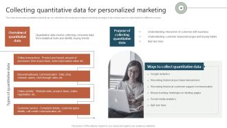 Collecting Quantitative Data For Personalized Marketing Ppt Ideas Sample PDF