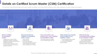 Collection Of Information Technology Certifications Details On Certified Scrum Master Rules PDF