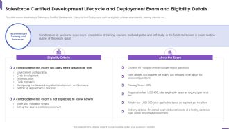Collection Of Information Technology Certifications Salesforce Certified Development Lifecycle Structure PDF