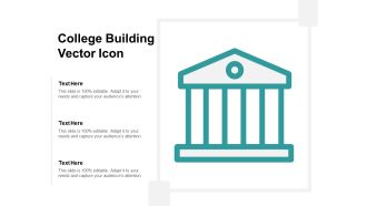 College Building Vector Icon Ppt PowerPoint Presentation Pictures Inspiration
