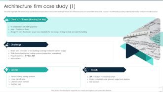 Commercial Construction And Architecture Firm Architecture Firm Case Study Guidelines PDF
