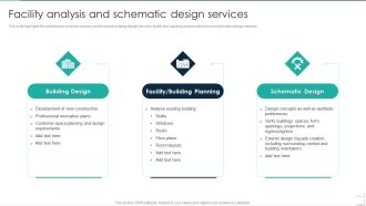 Commercial Construction And Architecture Firm Facility Analysis And Schematic Design Services Inspiration PDF