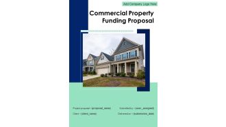 Commercial Property Funding Proposal Example Document Report Doc Pdf Ppt