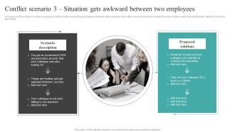 Common Conflict Situations Conflict Scenario 3 Situation Gets Awkward Between Two Formats PDF