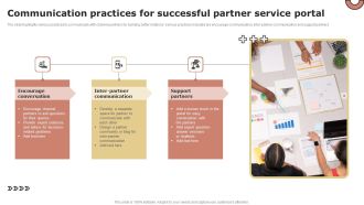Communication Practices For Successful Partner Service Portal Icons PDF