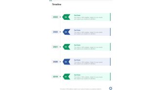 Community Support Services Proposal Timeline One Pager Sample Example Document