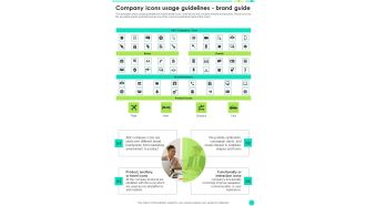 Company Icons Usage Guidelines Brand Guide One Pager Sample Example Document