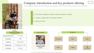 Company Introduction And Key Products Offering Ppt PowerPoint Presentation File Example File PDF