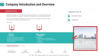 Company Introduction And Overview Ppt Layouts Show PDF
