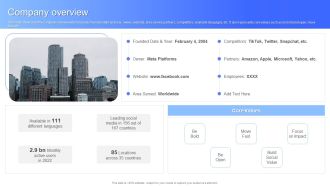 Company Overview Facebook Business Outline Brochure PDF