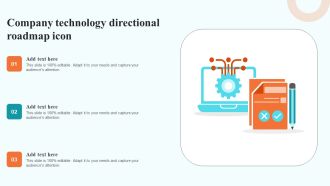 Company Technology Directional Roadmap Icon Download PDF
