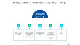 Companys Strategic Goals Forimplementing A Merger Strategy Elements PDF